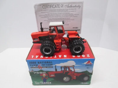 ERTL ALLIS-CHALMERS 7580  4WD TRACTOR 1/32 2008 NATIONAL FARM TOY SHOW -M.I.B. - Image 1 of 4