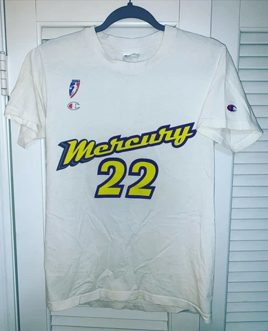 Vintage Phoenix Mercury Jennifer Gillom #22 WNBA Champion T-Shirt Size Small Cover