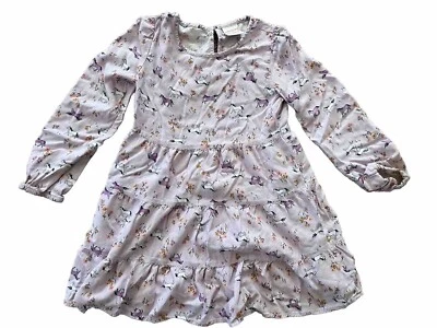 Top túnica Jumping Beans niña talla 7 caballos púrpura claro manga larga Foto 1 de 4