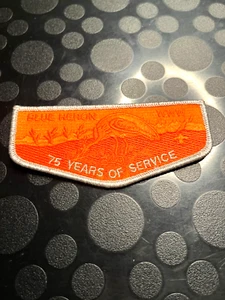 OA BLUE HERON LODGE 349 S? 75 YEARS OF SERVICE FLAP ONLY 50 MADE - Picture 1 of 1