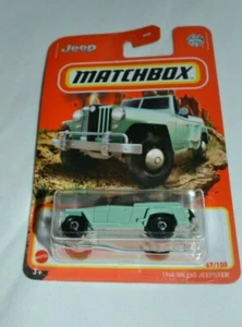 MATCHBOX 2021 MBX EXPLORERS # 67 - 1948 WILLYS JEEPSTER GREEN - Imagen 1 de 3