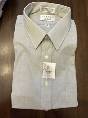 Новый с Ярлыками Botany 500 рубашка мужская взрослый размер 17 34/35 цвет серый длинным рукавом на пуговицах - Изображение 1 из 4