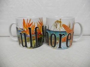 Zwei GULF SHORES Alabama übergroße Kaffeetassen - 20 Unzen - bunt - 3D - Bild 1 von 12