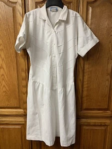Vintage White Swan Nurse Uniform Size 6 White Button Front uniform Costume VTG - Picture 1 of 12