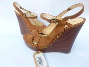 Jessica Simpson Studded Wedge Heels | Women’s Brown Suede Sandals | Size US 10 - Picture 1 of 12