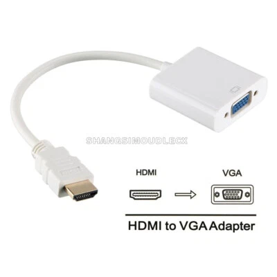 1080P HDMI Male to VGA Female Converter Adapter Cable for PC DVD HDTV - Bild 1 von 4