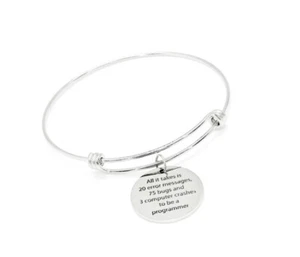 Computer Programmer Funny Charm Bracelet, Computer Science, Computer Programming - Picture 1 of 1
