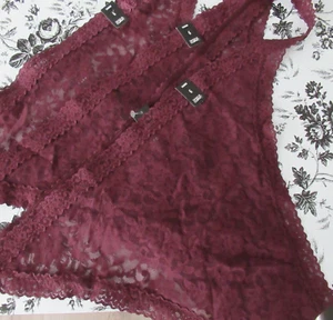 New Torrid Curve 6 6X Panties Purple Lace Thong String Plus Size 3 Pairs - Picture 1 of 6