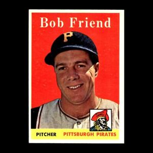 Bob Friend 1958 Topps Pittsburgh Pirates #315 EX-EXMINT 66
