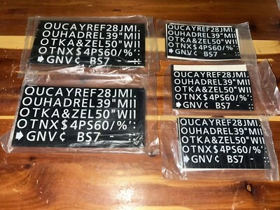 "Cuarteto 5/16"" (x3) y 1/2"" (x2) letras magnéticas planas #25032 y #25033" Foto 1 de 4