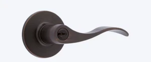 RELIABILT Olivia Antique bronze Interior Bed/Bath Privacy Door Handle - Picture 1 of 4