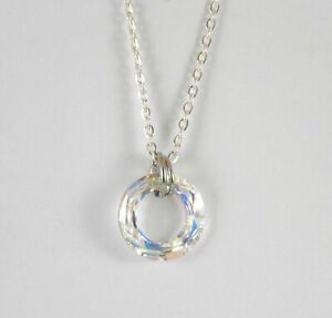 Necklace Day Collar Sterling Silver Swarovski Cosmic Infinity Icon 5 colors