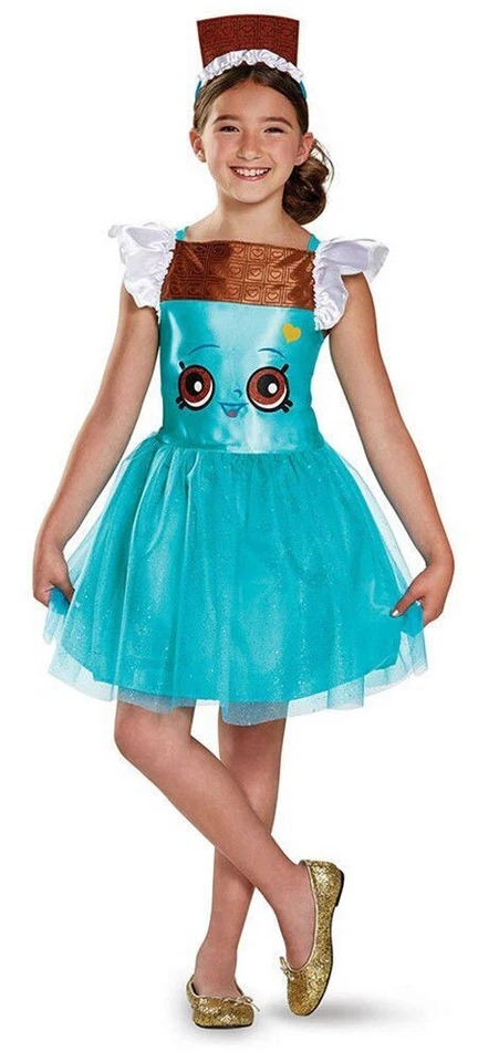 Niñas Shopkins Clásico Descarado Chocolate Disfraz Halloween Vestir Pequeño Nuevo Foto 1 de 4