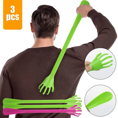 Masajeador rascador de mano de plástico 3X 20" pico alivio de picazón cuerno de zapato de largo alcance Foto 1 de 4