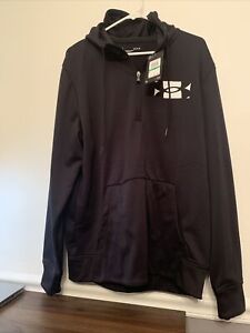 Under Armour Sweater Adult Large Black Hooded Casual Sweatshirt Mens