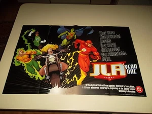 Póster Promocional Flash Aquaman Canary 1997 Año Uno JLA DC Comics Promocional 34x22 - Imagen 1 de 7