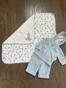VTG Gymboree baby BLANKET Knight in Shining Armor With Jacket & Pants 3-6 Mths - Picture 1 of 12
