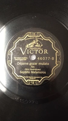 SEPTETO MATAMOROS Son. CUBAN 78 RPM. Déjame gozar mulata. Los carnavales Oriente - Image 1 of 4