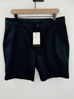 NUEVO Pantalones Cortos Chinos de Golf Nike Talla 34 Negros Mezcla de Algodón UPF40+ DA4142-010 Elásticos Foto 1 de 4