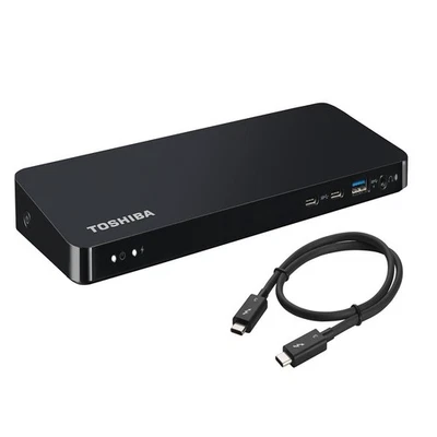 Toshiba Thunderbolt 3 Muelle PA5281E-1PRP Docking Station Usb-C HDMI Lan VGA Dp - Imagen 1 de 4