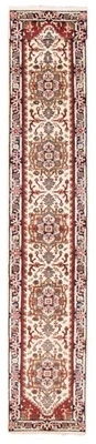 Vintage Hand-knotted Runner Rug 2'6" x 15'2" Traditional Oriental Wool Carpet - Image 1 of 4
