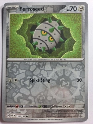 Ferroseed 127/182 PAR SV04: Paradox Rift Common Reverse Holo NM Pokemon TCG - Image 1 of 2