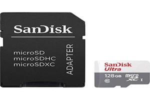 Micro Sd Memory Card With Adaptor Sandisk Sdsqunr-128G-Gn3Ma C10 80... NEU - Zdjęcie 1 z 1