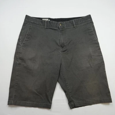 Volcom Mens Shorts Size 34 Dark Gray Chino Casual Pockets Flat Front Corpo Class - Image 1 of 4