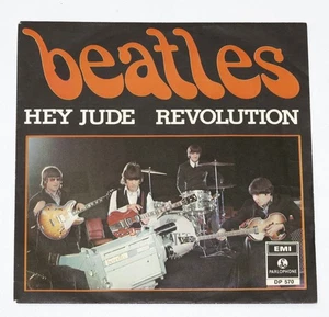 The Beatles - Hey Jude UK 1st Press EXPORT with 1st Issued Swedish Cover EX - Picture 1 of 6
