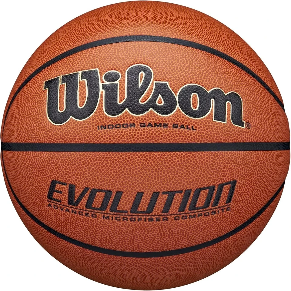 Wilson Evolution Basketball 29.5” Official Indoor Game Ball Black - Image 1 of 4