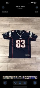 Reebok New England Patriots Wes Welker Jersey Men’s Small Blue Polyester - Picture 1 of 2