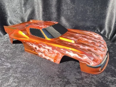 CUSTOM PAINTED RC DRAG BODY NO PREP LOSI 22S AE DR10 TRAXXAS SLASH 1963 STINGRAY - Image 1 of 4