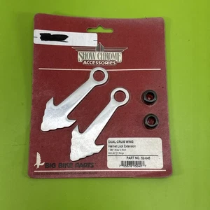 Show Chrome Dual cruise wing helmet lock extensions 52-645 - Picture 1 of 4
