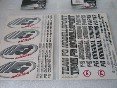 Aufkleber FG 6571 Set NEU f. Sammler Gröschl Team Competition Modellsport - Bild 1 von 2