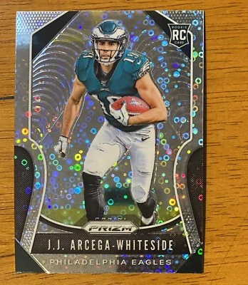 2019 Panini Prizm JJ Arcega-Whiteside Rookie Rc Disco Refractor #340 Eagles! - Image 1 of 2