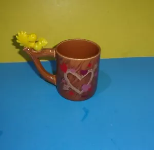 Vintage Snoopy Woodstock Erdnüsse Herz Teleflora Baum Zweig Becher Tasse - Japan - Bild 1 von 3