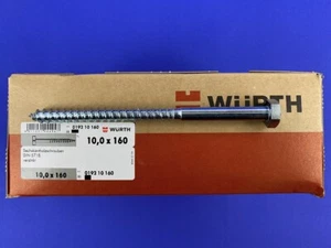  Würth Holzschrauben Sechskant DIN 571 verzinkt 10mm Schrauben Sechskantschraube - Bild 1 von 9