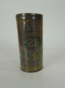 Vintage Sealed 1940s K C Baking Powder Paper Tin Can, Jaques MFG, Co., 6.5” Chic - Picture 1 of 6