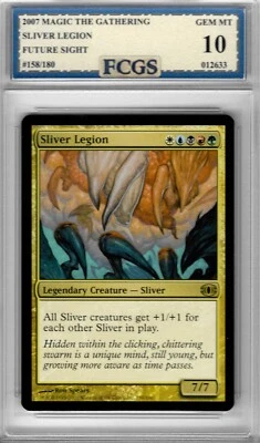 2007 MTG Legion Sliver Legion Graded FCGS 10 GEM MINT POP 1 - Image 1 of 2