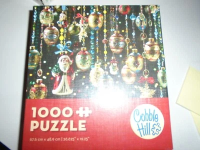  Puzzle Cobble Hill Vintage Christmas Ornaments1000 Pieces Made in USA - Image 1 of 4