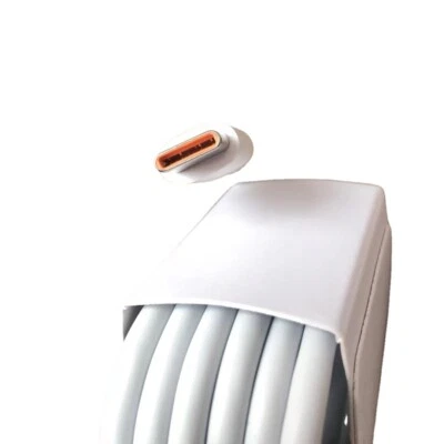 Original Huawei USB-C 6A Fast Charging Data Cable ，Orange Type C Cable 1m - Image 1 of 4