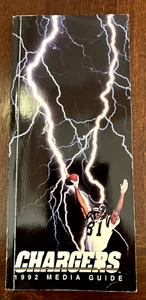 1992 SAN DIEGO CHARGERS MEDIA GUIDE - Picture 1 of 1