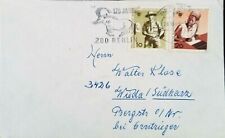GERMANY 1969 Cover franked with The 20th Int. P.T.T. Congress stamps with label 