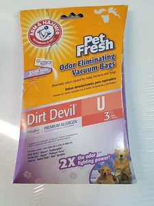 Arm & Hammer Pet Fresh Odor Eliminating Vacuum Bags Dirt Devil U 63977B - Picture 1 of 2