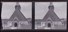 Frankreich Kirche Foto Negative Stereo c1950 Über Film Vintage V43L20n1