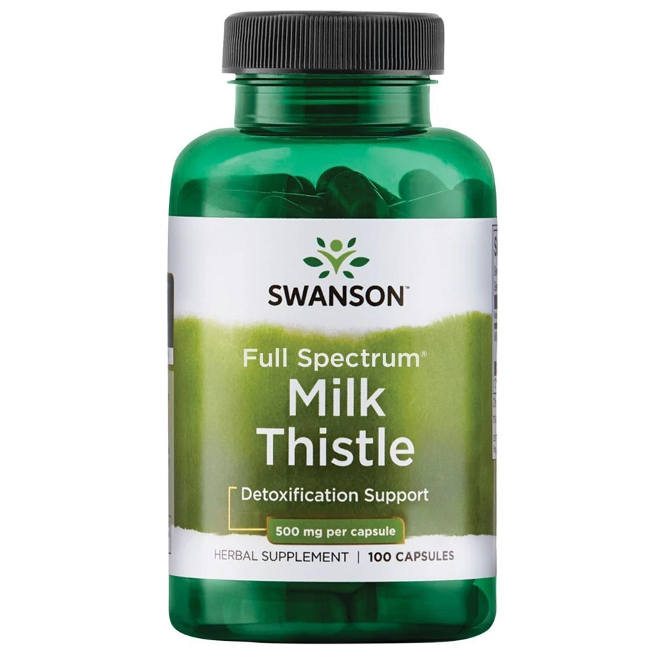 Swanson Milk Thistle 500mg - 100 Kapseln, 2-er Pack