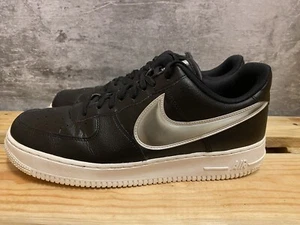 Nike Air Force 1 Low Oversized Swoosh US11 AO2441-003 Black Men’s Sneakers Shoes - Picture 1 of 9
