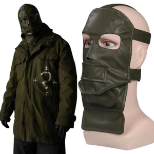 The Riddler Mask Edward Nashton Cosplay Latex Helmet Masquerade Halloween Prop - Picture 1 of 11