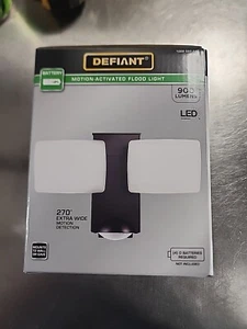 Black 270° 2-Head Motion Sensor Activated Dusk to Dawn LED Security Flood Light - Picture 1 of 1