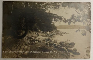 Postal de Boothbay Harbor Maine ME en Spruce Point década de 1900 RPPC - Imagen 1 de 2